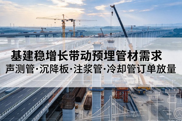建阳基建稳增长带动预埋监测管材需求，声测管、沉降板、注浆管订单持续放量