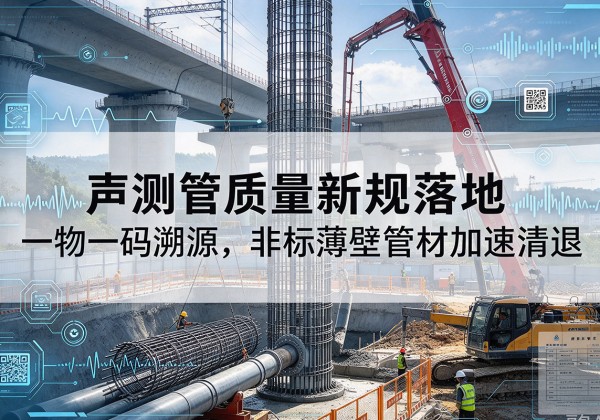 建阳声测管质量新规落地，一物一码溯源，非标薄壁管材加速清退